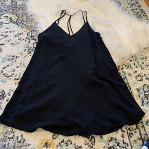 Lush black straps dress